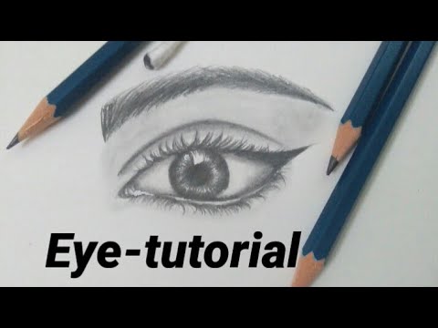 eye tutorial 👁️ pencil shading - YouTube