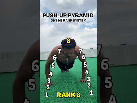 WHAT RANK ARE YOU? 🎖️Most People Fail RANK   #pyramid #pushupchallenge #gymchallenge #calisthenics