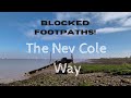 Disaster on the nev cole way  blocked footpaths  north lincolnshire