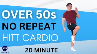 Over 50s Beginner Hiit No Repeat Full Body Cardio Workout