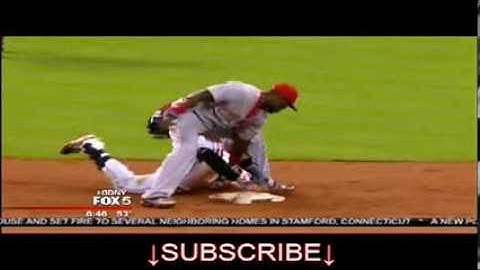 Jonathan Villar Slides into Brandon Phillips Butt Baseball