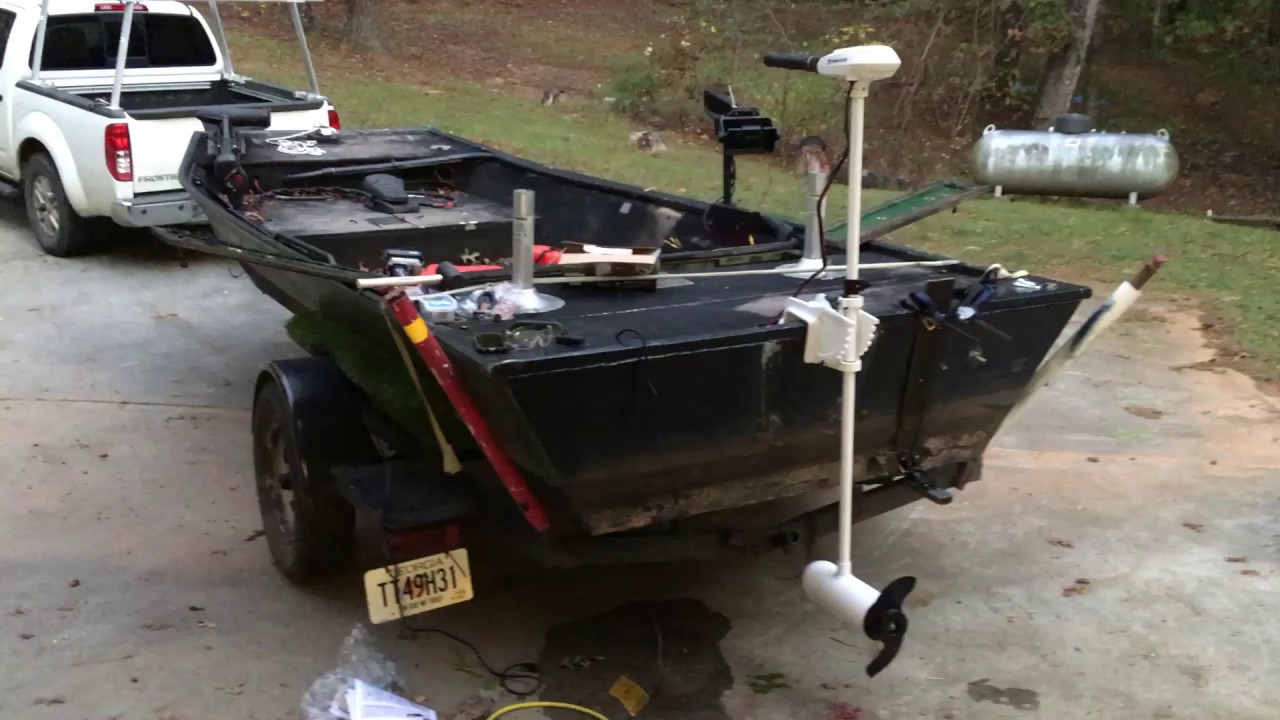 36v Transom Trolling Motor Set Up YouTube