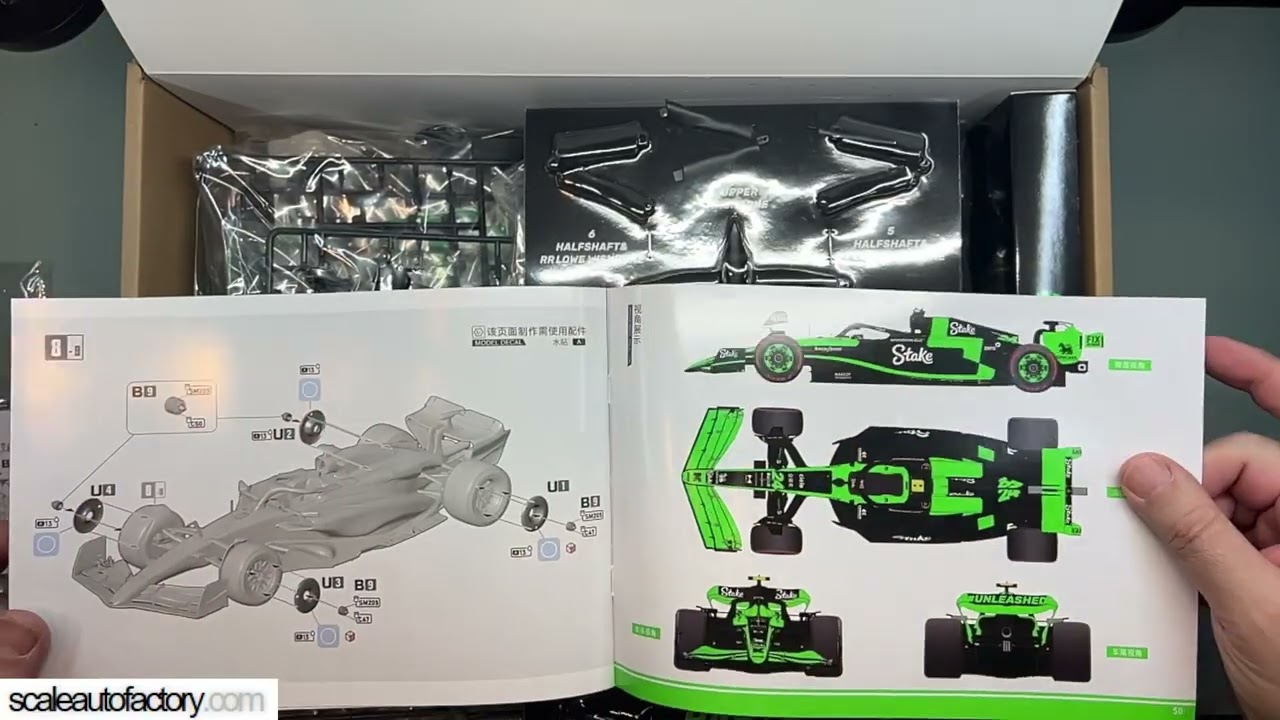 【初回限定版】FUNBOX 1/20 KICK SAUBER C44 F1 Scaleautofactory packt aus: Funbox 1/12 Sauber C44 #unboxing - YouTube