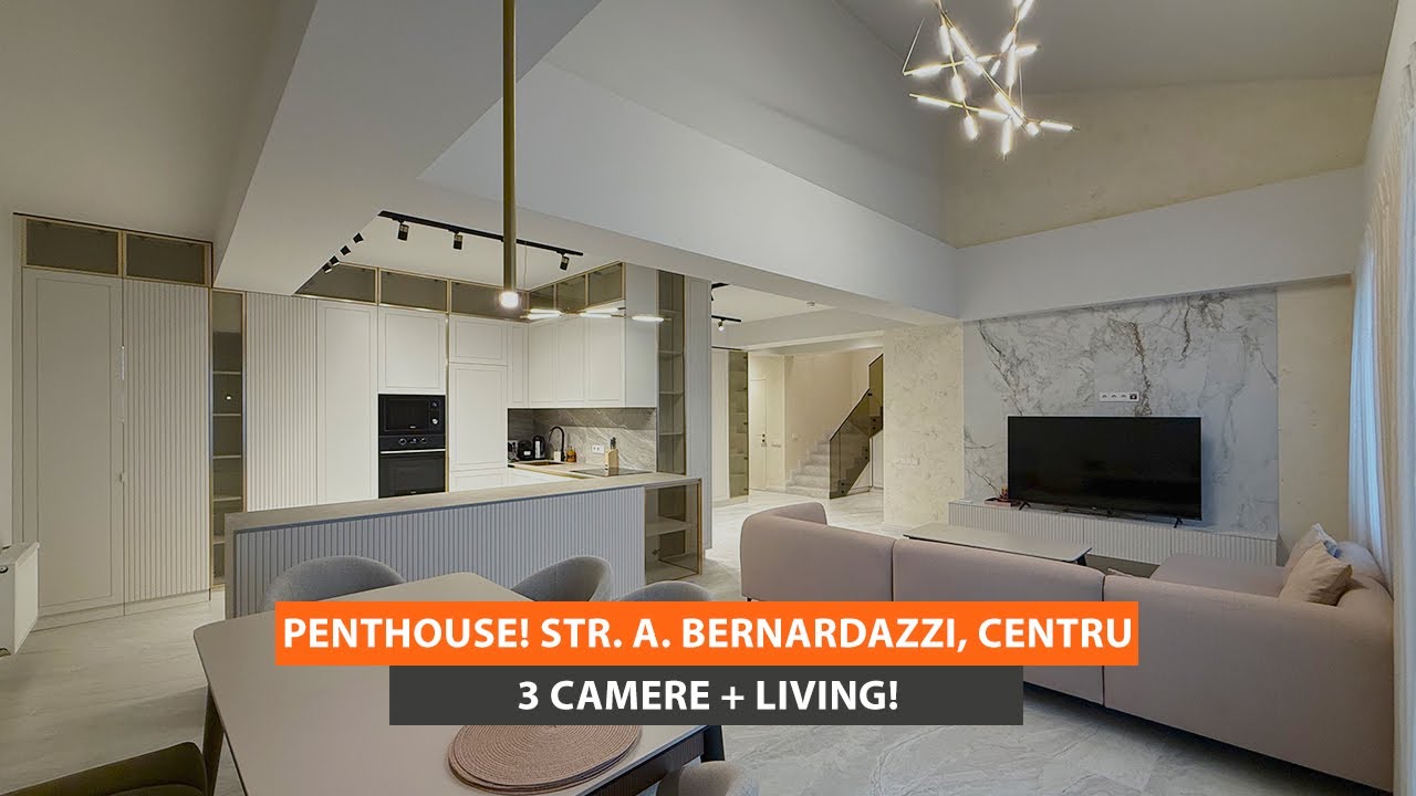 Penthouse spre vânzare 3 camere + living. Centru, str. A. Bernardazzi | Acces Imobil
