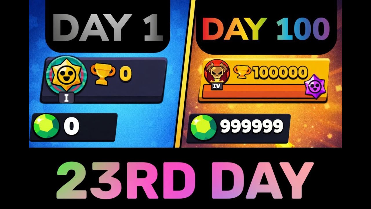 #23 I CREATED A NEW BRAWL STARS ACCOUNT AND WILL UPGRADING IT EVERY DAY FOR 100 DAYS