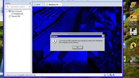 Installing Windows 95 On VMware
