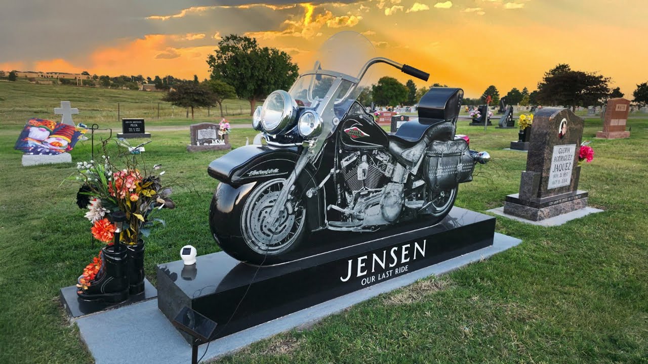 They Turned His Motorcycle In To a Grave