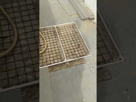 غطاء منهول قبل التشطيب