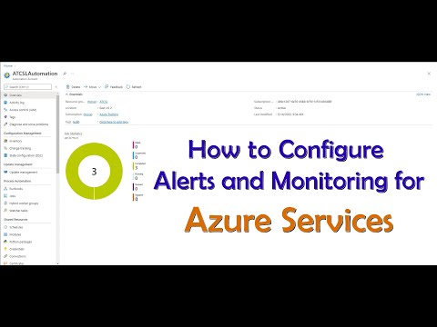 Configuring Alert and Monitoring for Azure Services