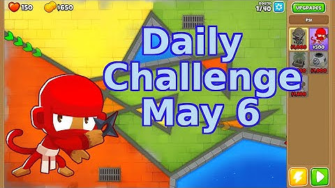Bloons TD 6 Daily Challenge | Way Of The Ninja | No Hero No MK | May 6 2022