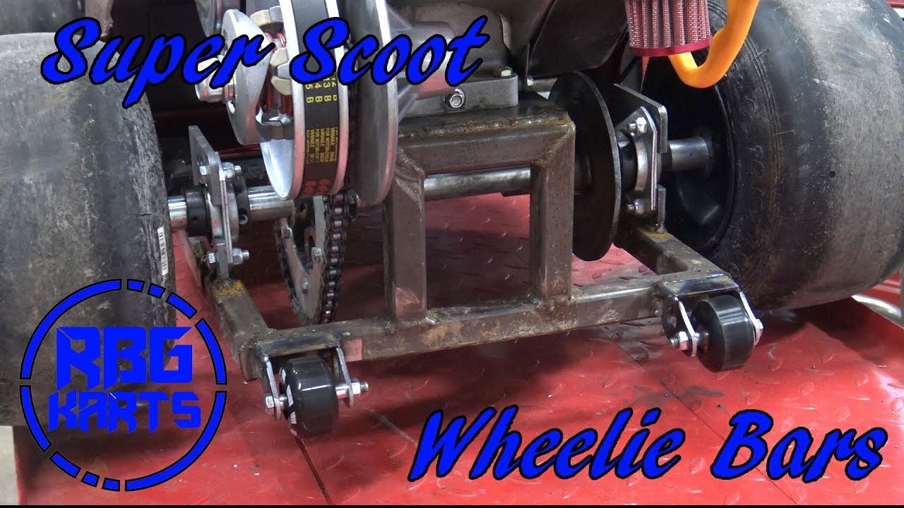 Super Scoot Gets Wheelie bars Gas Powered Mobility Scooter YouTube