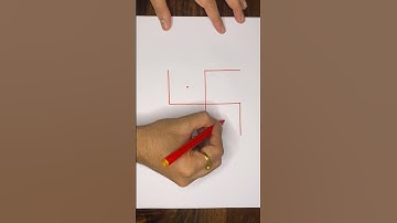 Sacred Hindu symbol. Swastik drawing | Free tutorials  @likeokplease  #shorts