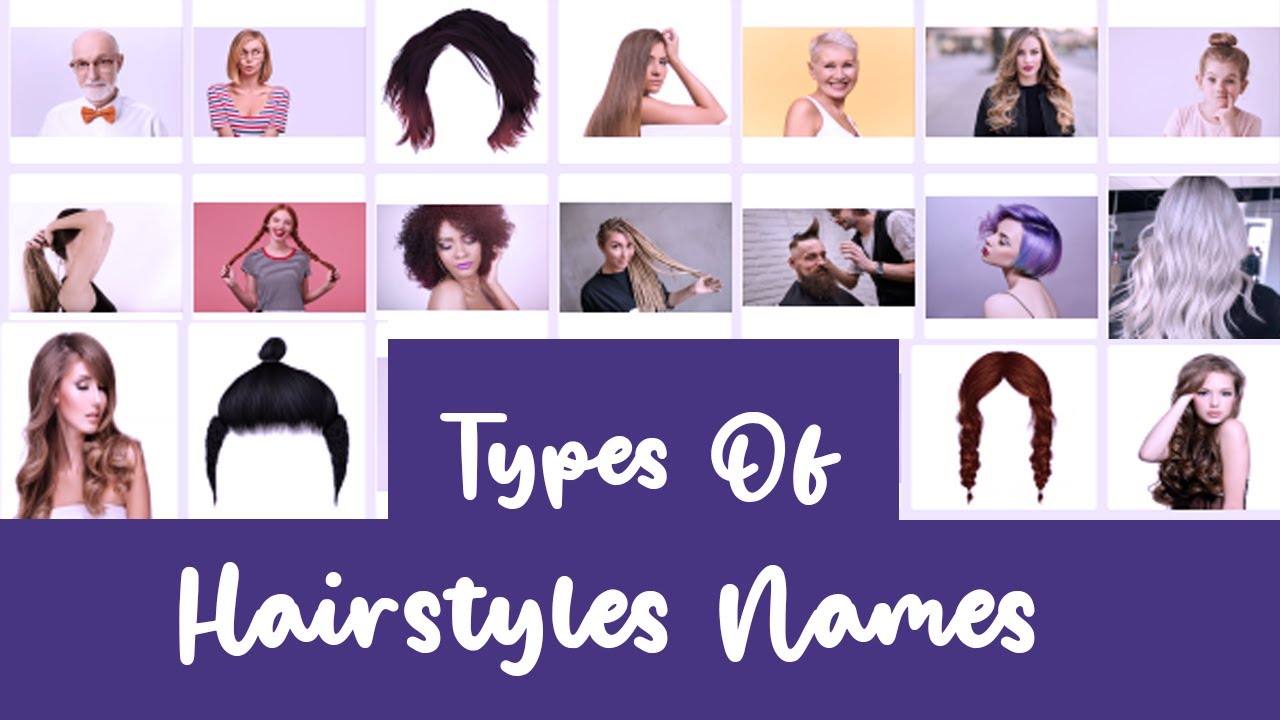 Types of Hairstyles Names with Pictures English Vocabulary words - YouTube