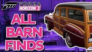 Forza Horizon 3: All 15 Barn Finds Locations!