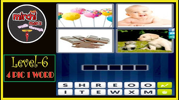 4 Pics 1 Word || Level 6 || Hit level 10 to unlock the Daily Puzzles ||