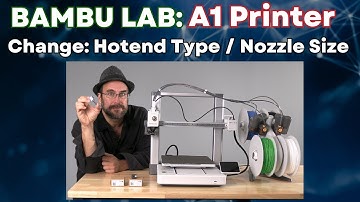 How To Change Nozzle Size & Hotend Type, on Bambu Lab A1 & A1 Mini. Config Bambu Studio - 3D Printer