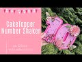 Caketopper number shaker | On Cricut design space with offset tool