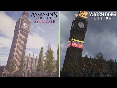 Watch Dogs Legion vs Assassin's Creed Syndicate - London Landmarks Comparison (4K60fps)
