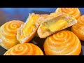 Bánh mì nhân trứng sữa/custard cream bread_Công thức bánh mì custard,công thức nhân custard_Bếp Hoa