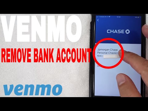 Video: Wie entferne ich ein Bankkonto von venmo?