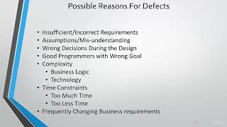 Details ETL Testing: From Beginner to Expert : Introduction to the common causes for defects Update
