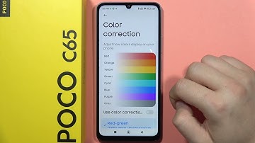 POCO C65: Turn On/Off Color Correction - Deuteranomaly, Protanomaly, Tritanomaly #pocophone