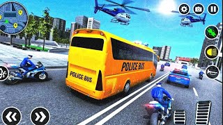 Police Bus Driving Simulator 3d - Prisoner bus Transporter Driver - Android Gameplay 2 screenshot 5