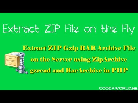 Extract ZIP File using PHP