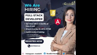 We Are Hiring #fullstackdeveloper |  Free job oriented program