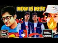 Total Gaming VS Gyan gaming VS Two side gamers who is best. Best free fire gamer in India