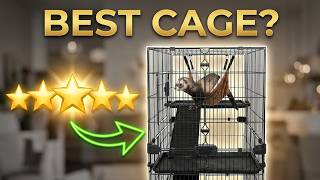 PawHut Bunny Ferret Cage Review Spacious 6-Level Cage with Wheels