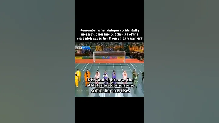 The male idols saved her😅#twice #dahyun #isac #kpop #shorts #sanha