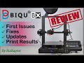 BIQU BX Review - First Issues, Fixes, Updates & Print Results