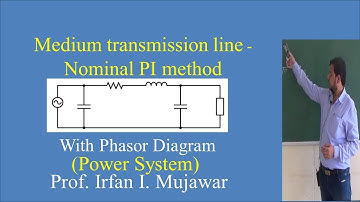 Medium transmission Line - Nominal PI method by Prof. Irfan I. Mujawar