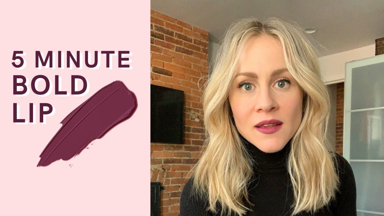 Quick & Easy Makeup Tutorial For A Bold Lip - YouTube