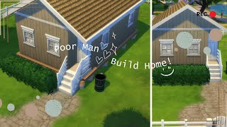 Poor Man build home 🏡👨[× speed]  #sims4 #sims4build