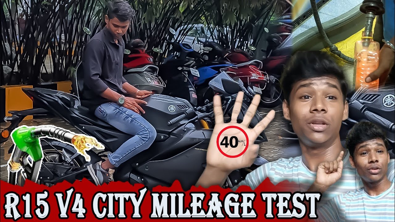 R15 v4 Mileage Test 🏍️ 2024 Model Unexpected Things Happend 🤨 YouTube