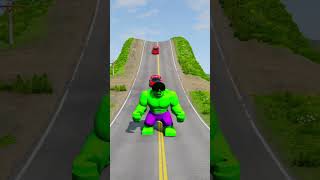 Big &amp; Small Cars vs Hulk - BeamNG.Drive