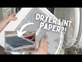 Making a journal from dryer lint  will it paper 2
