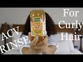 ACV Rinse For Curly Hair