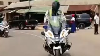 THE ARRIVAL OF GOV. OTTI AT THE COMMISSIONING CEREMONY OF OVOM STREET ABA 