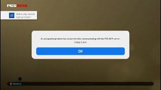 PRO EVOLUTION SOCCER 2019 error 3
