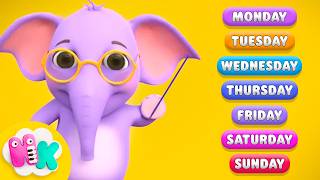 days week educational song kids heykids nursery rhymes