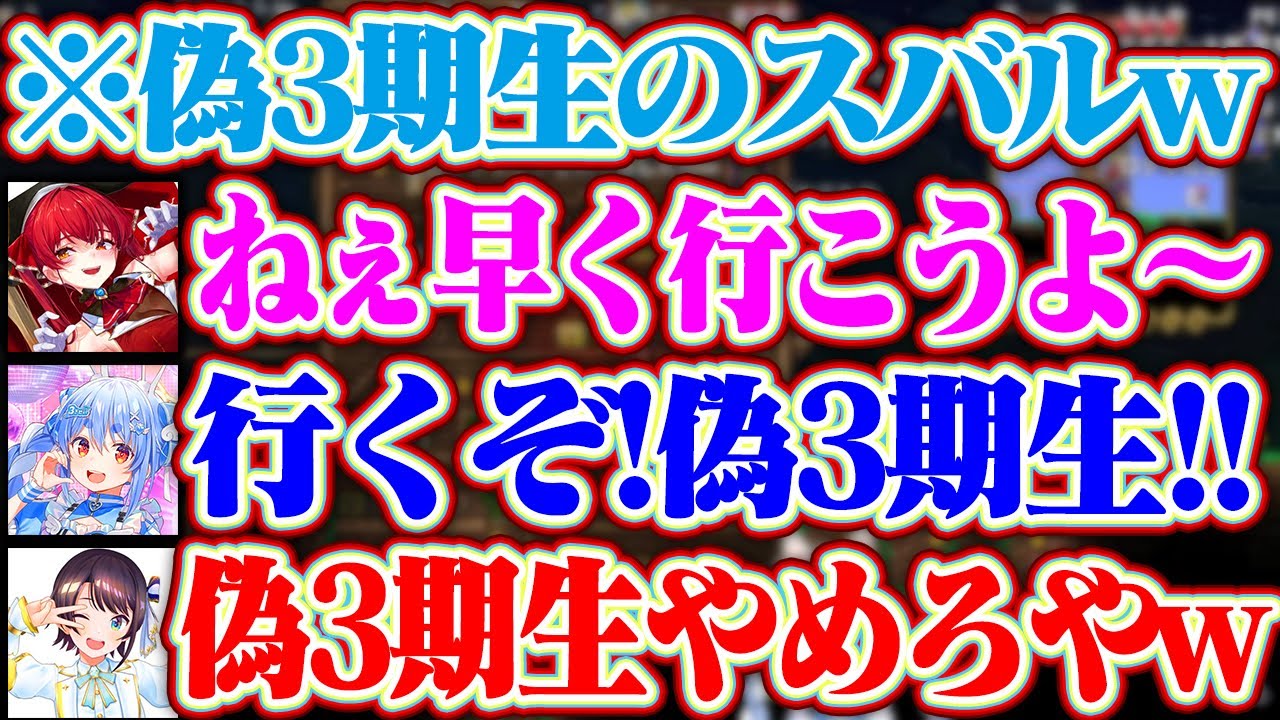 【＃ホロテラリア Day3】偽ゲマズの次は偽3期生とぺこらに言われる悲しき獣のスバルww【ホロライブ/兎田ぺこら/大空スバル/宝鐘マリン/白銀ノエル】