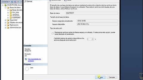 REDUCCION BASE DE DATOS SQL