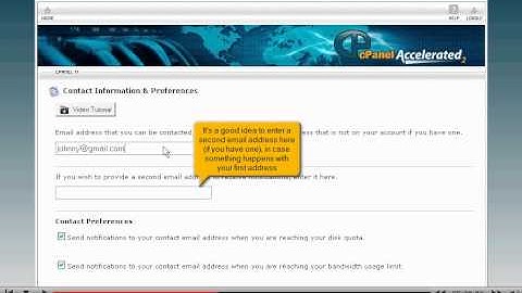 How to update your contact information in cPanel - 4GoodHosting Support