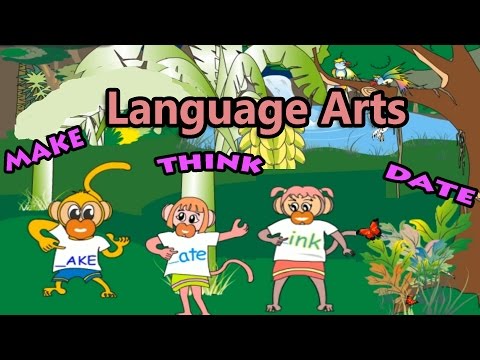 ⁣English learning for children: Language arts, preschool and kindergarten activities