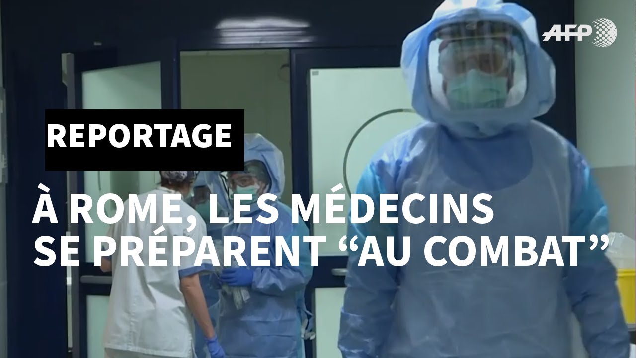 Coronavirus: dans un hôpital de Rome, les 