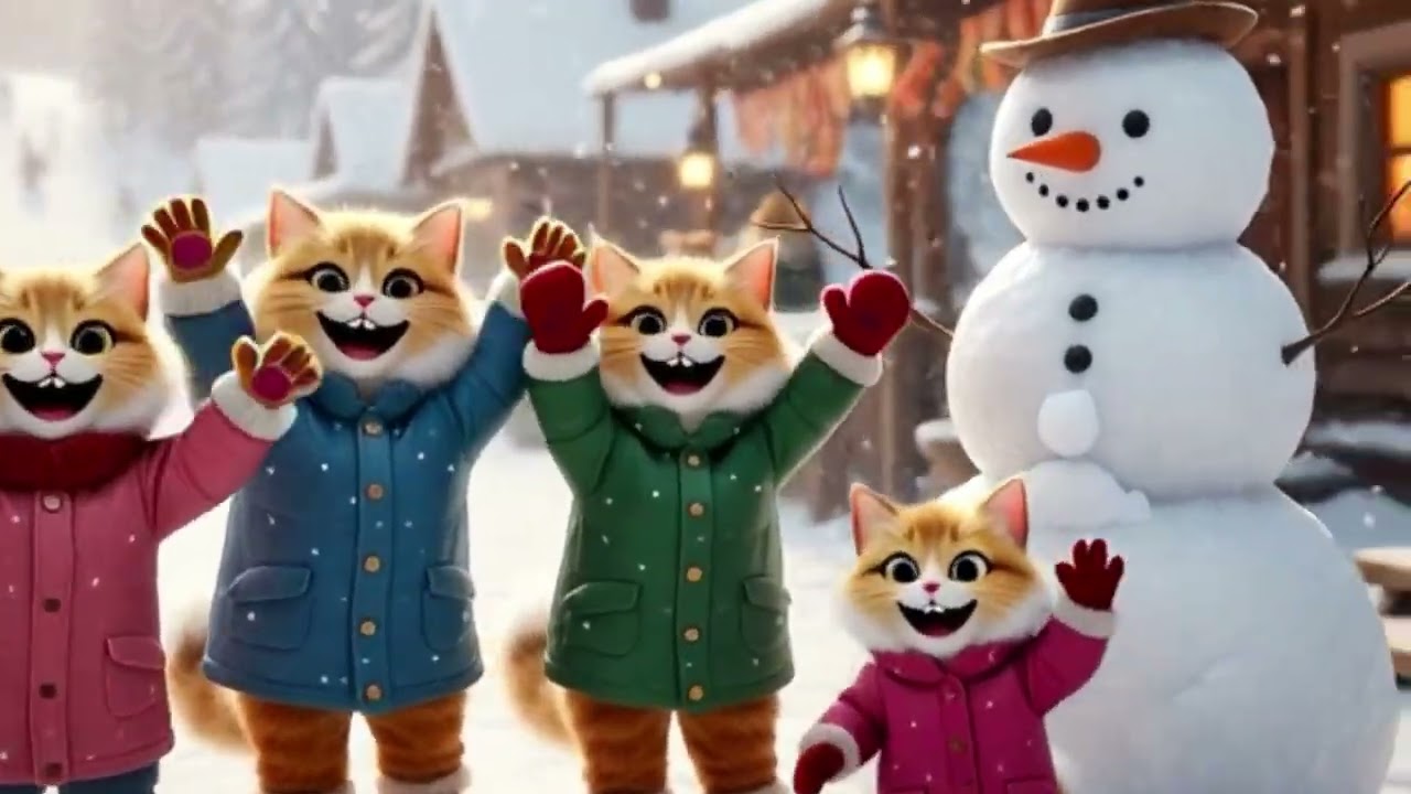 Snow Festival Changed This Cat Family Forever 🥹❄️