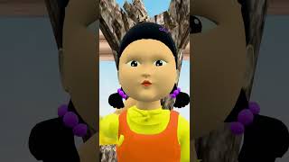 Lion, Cow Cartoon, Tiger Bull, Elephant, T-rex, Woolly Mammoth Vs Squid Game Glass Bridge Scene